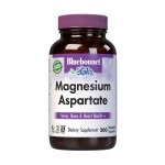 Bluebonnet Nutrition Magnesium Aspartate, Supports Healthy Magnesium Levels, Soy & Gluten & Dairy Free, Non-GMO, Kosher Certified, Vegan, 100 Servings, White, 200 Count