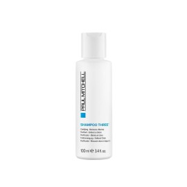 Paul Mitchell Shampoo Three, Clarifying Shampoo, Cleanses Impurities + Removes Chlorine, For All Hair Types, Great For Swimmers, 3.4 fl. oz.