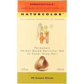 naturcolor Haircolor - Sesame Blonde Hair Dye, 4 Fl Oz (9N)