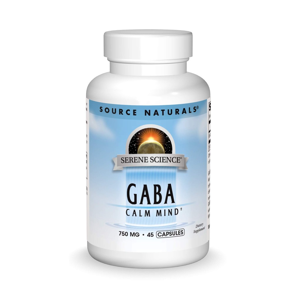 Source Naturals Serene Science GABA, for a Calm Mind, 750mg - 45 Capsules
