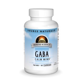 Source Naturals Serene Science GABA, for a Calm Mind, 750mg - 45 Capsules