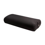 Hugger Mugger Standard Yoga Bolster (Black) | Rectangular Restorative Pillow | Very Firm | Handmade in The USA