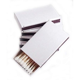 Party Favors Plus 50 Plain White Cover Wooden Matches Box Matches