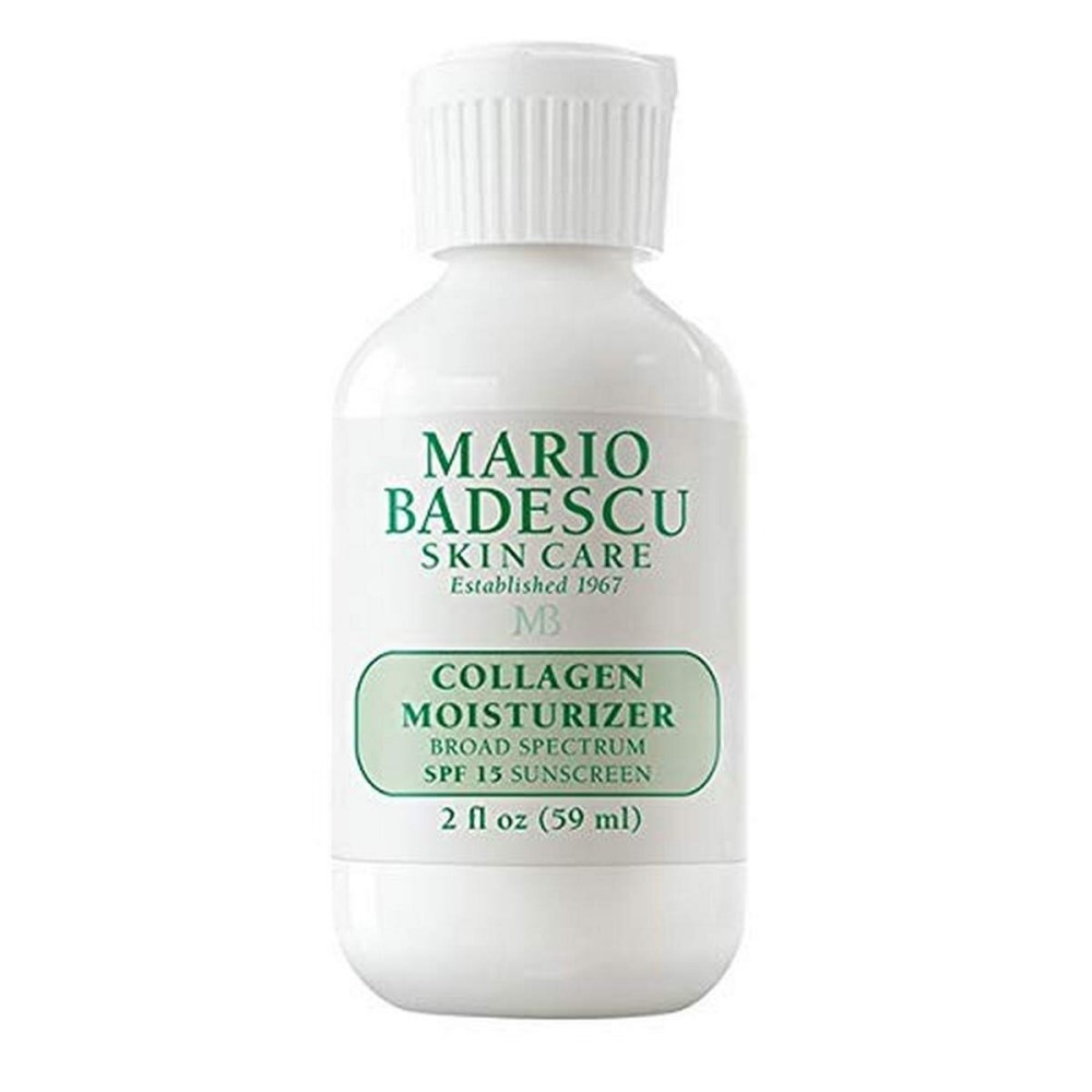 Mario Badescu Collagen Face Moisturizer for Women and Men with SPF 15 for Combination & Sensitive Skin, Daytime Moisturizer Face Cream with Collagen & Cottonseed Oil, 2 Fl Oz