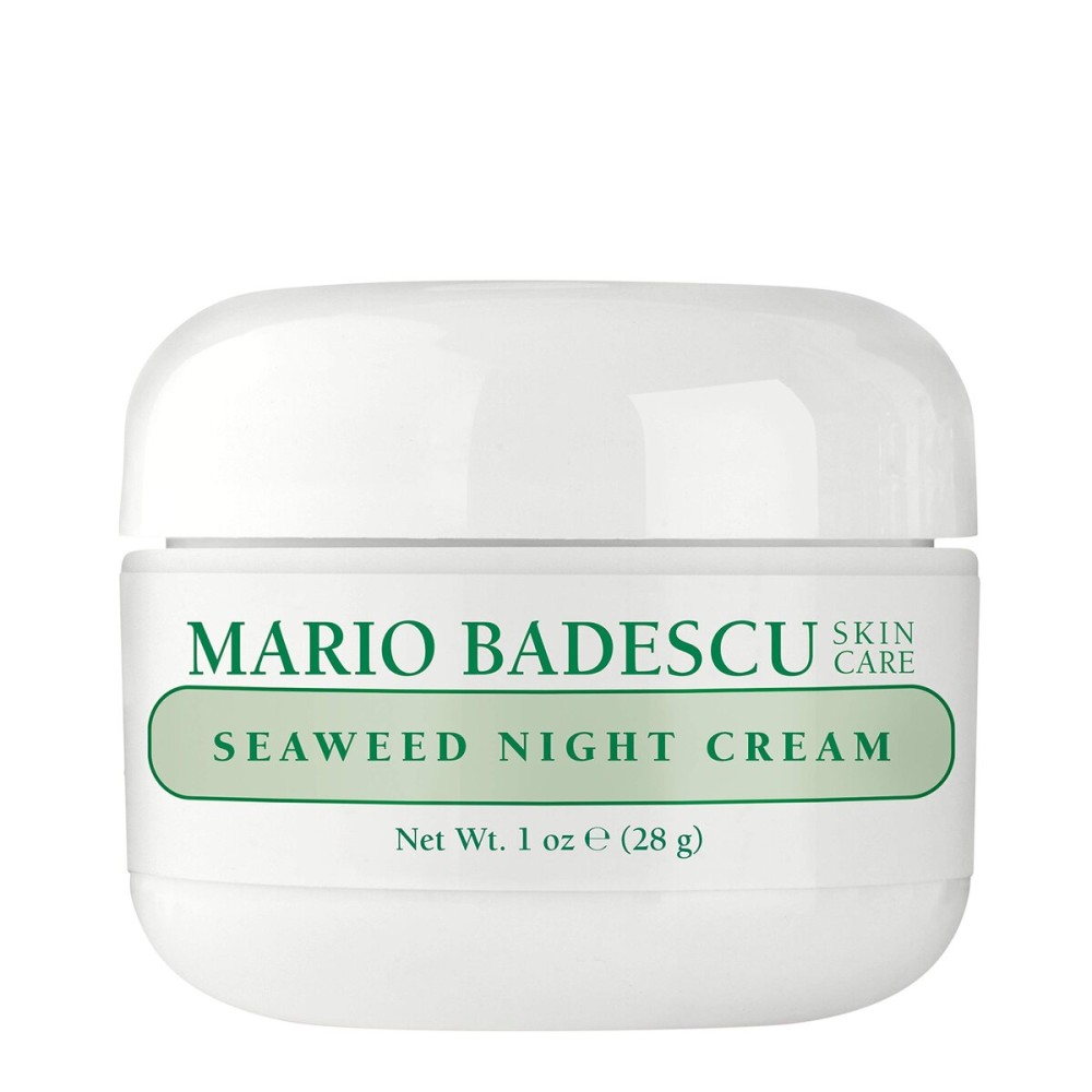 Mario Badescu Seaweed Night Cream for Women Anti Aging Oil-Free Moisturizer with Collagen & Sodium Hyaluronate, Ideal for Combination, Oily or Sensitive Skin, Moisturizes & Smooths Skin, 1 Fl Oz