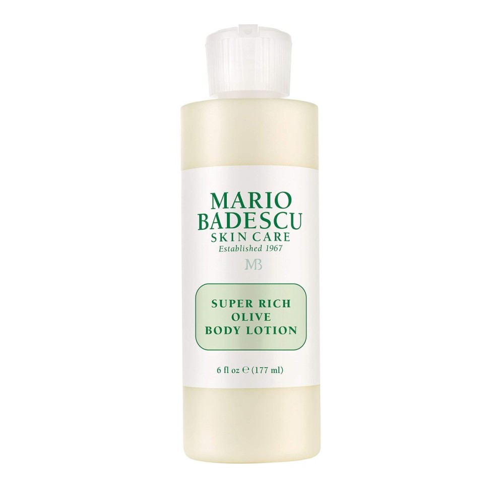 Mario Badescu Super Rich Olive Body Lotion for Dry Skin, Non-Greasy and Creamy Moisturizer Infused with Olive Oil, Ideal for All Skin Types, 6 Fl Oz