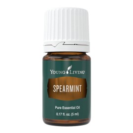 Spearmint Essential Oil 5ml by Young Living - Provides Aromatic Comfort, Digestive and General Wellness Support, Massage Oil, Diffuse it with Citrus Fresh, Refreshing Scent