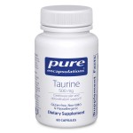 Pure Encapsulations Taurine 500 mg | Amino Acid Supplement for Liver, Eye Health, Antioxidants, Heart, Brain, and Muscles* | 60 Capsules