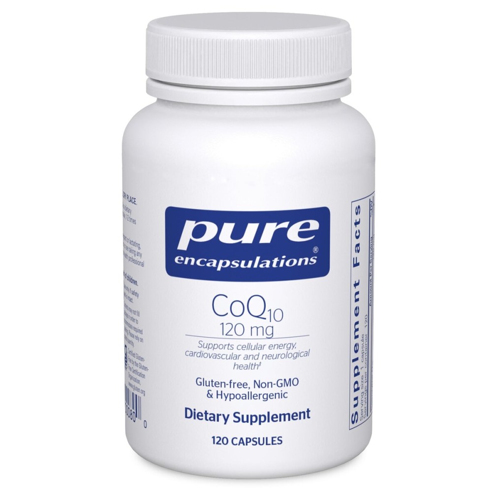 Pure Encapsulations CoQ10 120 mg - Coenzyme Q10 Supplement for Heart Health, Energy, Antioxidants, Brain & Memory Health - Cellular Health, Cognition & Cardiovascular Support* - 120 Capsules