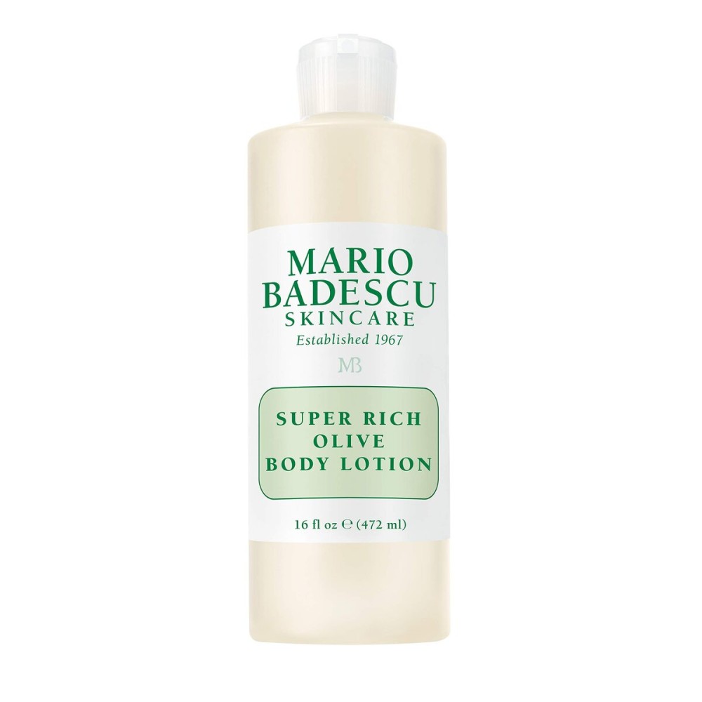 Mario Badescu Super Rich Olive Body Lotion for Dry Skin, Non-Greasy and Creamy Moisturizer Infused with Olive Oil, Ideal for All Skin Types, 16 Fl Oz