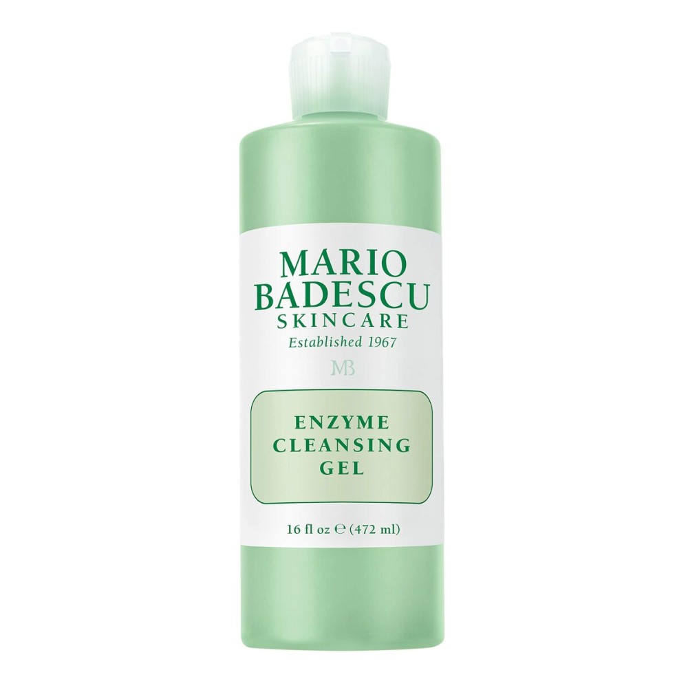 Mario Badescu Enzyme Cleansing Gel Face Wash, Oil-Free Facial Cleanser with Papaya Enzyme & Grapefruit Extract, Exfoliating Skin Care for All Skin Types, Removes Excess Oil & Impurities, 16 Fl Oz