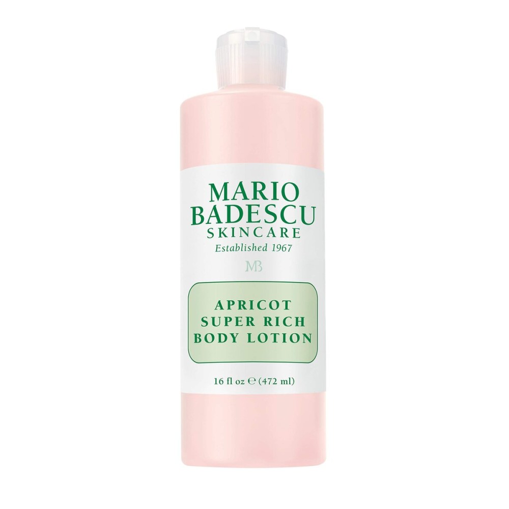 Mario Badescu Apricot Super Rich Body Lotion Enriched with Vitamins A and E - Delicately Scented Lotion with Nourishing, Skin-Softening Formula - Ideal for All Skin Types, 16 Fl Oz