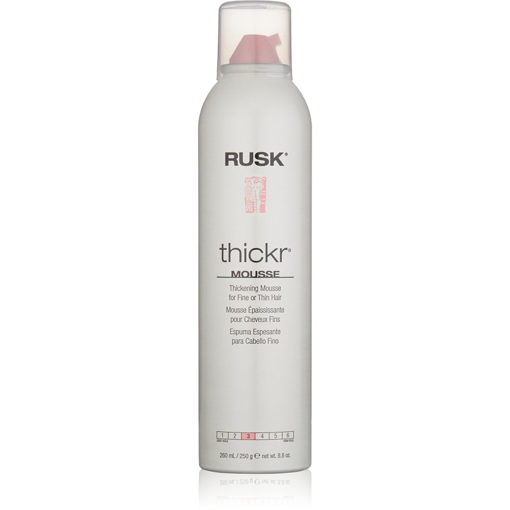 RUSK Designer Collection Thicker Thickening Mousse for Fine or Thin Hair, 8.8 Oz, Thickening Mousse that Provides Body, Texture, and Hold Without Buildup