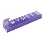 EZY DOSE Weekly (7-Day) Pill Planner, Medicine Case, Vitamin Organizer Box, 2X-Large Locking Compartments to Secure Prescription Medication and Prevent Accidental Spilling, Color May Vary, BPA Free