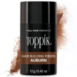 Toppik Hair Building Fibers, Auburn, 12g Fill In Fine or Thinning Hair, Instantly Thicker, Fuller Looking, 9 Shades for Men & Women, Keratin Protein Formula