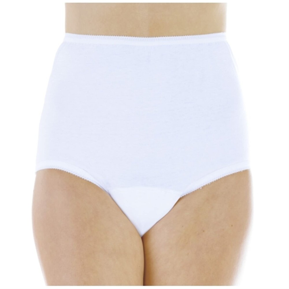 Wearever Women\'s Cotton Comfort Incontinence Panties for Bladder Control with Regular Absorbency - Reusable & Washable Leak Proof Underwear 150 ml (Pack of 3) (White) (2X) (Fits Hip Sizes: 45-48)