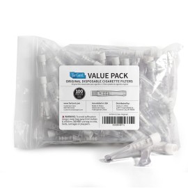 TarGard Venturi Style Disposable Filters | 800-1,000+ Cigarettes Filtered per 100 Pack | Effective XL Filter, Not Just A Holder | Clear