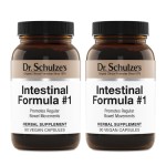 Dr. Schulze\'s Intestinal Formula 1 - Bowel Movement Supplement for Colon Health Support - Bloating & Constipation Aid - Intestinal Cleanse - All-Natural - Plant-Based - Vegan - 90 Count (2 Pack)