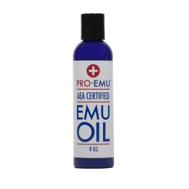 Pro Emu OIL (4 oz) All Natural Emu Oil - AEA Certified - Made In USA - Best All Natural Oil for Face, Skin, Hair and Nails.
