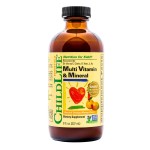 CHILDLIFE ESSENTIALS Kids Multivitamin & Mineral - Kids Vitamins, Liquid Multivitamin, Toddler Multivitamins, Liquid Vitamins, Baby Multivitamin - Natural Orange & Mango, 8 Fl Oz (Pack of 1)