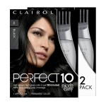 Clairol Nicen Easy Perfect 10 Permanent Hair Dye, 2 Black Hair Color, Pack of 2