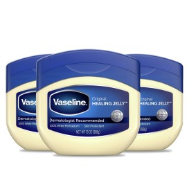 Vaseline Petroleum Jelly Original 3 Count Provides Dry Skin Relief And Protects Minor Cuts Dermatologist Recommended And Locks In Moisture 13oz