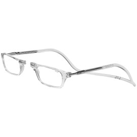 Clic Magnetic Reading Glasses for Men or Women, Computer Readers, Original (S-M, Clear, 3.00 Magnification)
