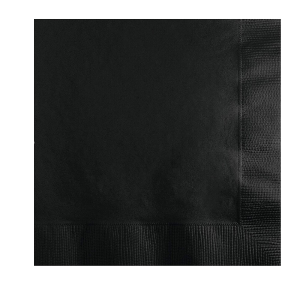 Creative Converting Party Tableware 2-Ply Luncheon Napkin, Party Supplies, One Size, Black Velvet, 50