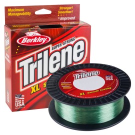 Berkley Trilene XL, Low-Vis Green, 4lb | 1.8kg, 1000yd | 914m Monofilament Fishing Line, Suitable for Freshwater Environments