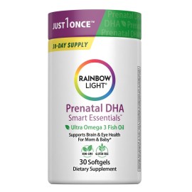 Rainbow Light Prenatal Daily Duo Multivitamin Kit, With Prenatal One Daily Multivitamin and Prenatal DHA Omega-3 Fish Oil for Mom\'s Health and Baby\'s Development Support, 30 Count
