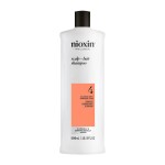 Nioxin System 4 Scalp + Hair Shampoo | For Colored or Damaged Hair with Progressed Thinning | With Niacinamide and Biotin | 16.9 Fl oz.