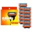 Gillette Fusion5 Razor Blade Refills for men- 12 Count - 5-Bladed with Lubrication Strip and Precision Trimmer