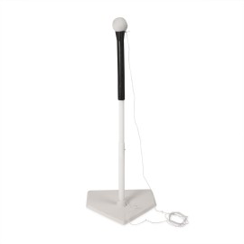 Champion Sports Batting Tee Trainer -Mounted Adjustable Telescopic Batting Tee - 21 to 35