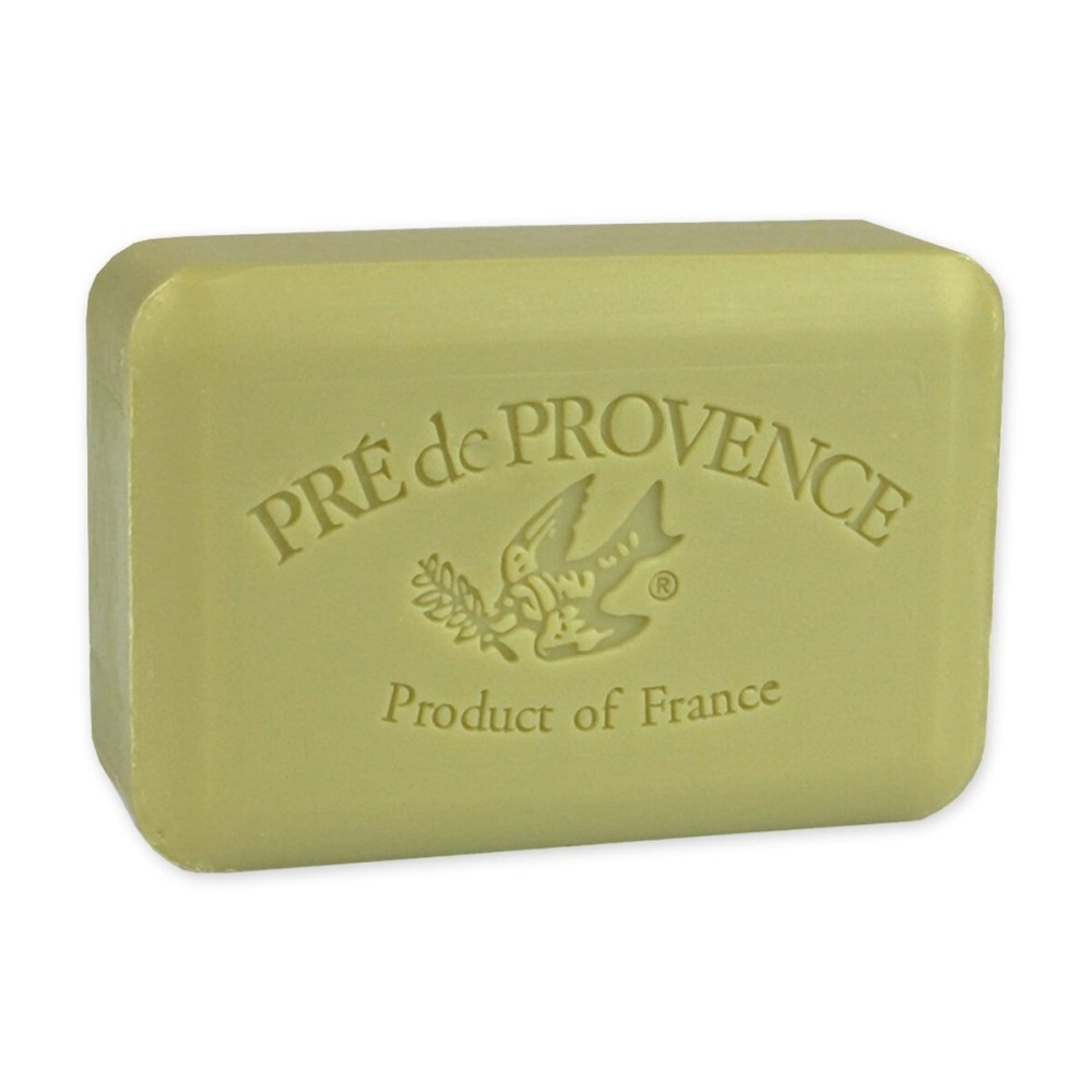 Pre de Provence Artisanal Soap Bar, Enriched with Organic Shea Butter, Natural French Skincare, Quad Milled for Rich Smooth Lather, 8.8 Ounce, Green Tea