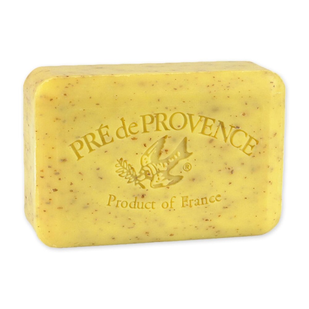 Pre de Provence Artisanal Soap Bar, Enriched with Organic Shea Butter, Natural French Skincare, Quad Milled for Rich Smooth Lather, 8.8 Ounce, Lemongrass