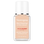 Neutrogena SkinClearing Oil-Free Acne and Blemish Fighting Liquid Foundation with.5% Salicylic Acid Acne Medicine, Shine Controlling Makeup for Acne Prone Skin, 60 Natural Beige, 1 fl. oz
