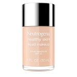 Neutrogena Healthy Skin Liquid Foundation Makeup with Broad Spectrum SPF 20 Sunscreen, Lightweight, Medium Coverage Makeup with Sunscreen and Pro-Vitamin B5, Medium Beige 80, 1 fl. oz