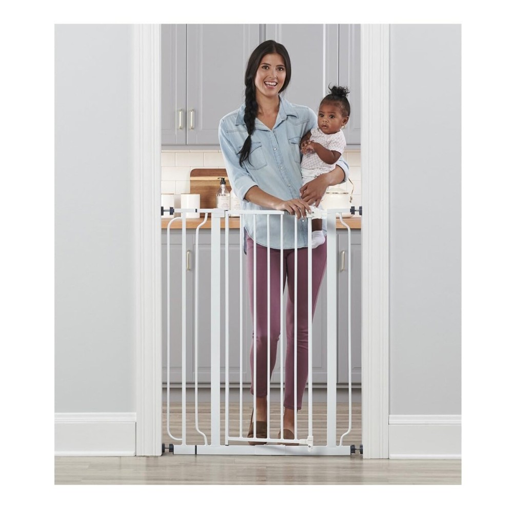 Regalo Safety Extra Tall Baby Gate for Doorways & Bottom of Stairs, Pressure Mount Safety Gate for Babies, Toddlers & Pets, Tested & Safe for 30 Years, American Designed, Family Owned