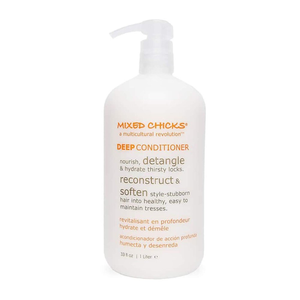 Mixed Chicks Detangling Deep Conditioner - Softens, Moisturizes & Detangles Straight or Curly Hair, 33 fl.oz