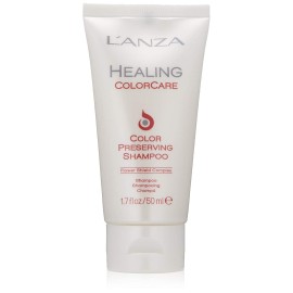 L\'ANZA Healing Colorcare Shampoo, Color-Safe Repairing Cleanse for Dry, Damaged or Treated Hair, Anti-Fade Formula Smooths, Moisturizes, Adds Vibrance & Shine, Sulfate Free (1.7 Fl Oz)