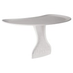 Bumbo Seat Tray Attachment, Baby Infant Child Toddler Floor Seat Eating Tray Activity Play Top Accessory for Boys and Girls 3 to 12 Months Old, White