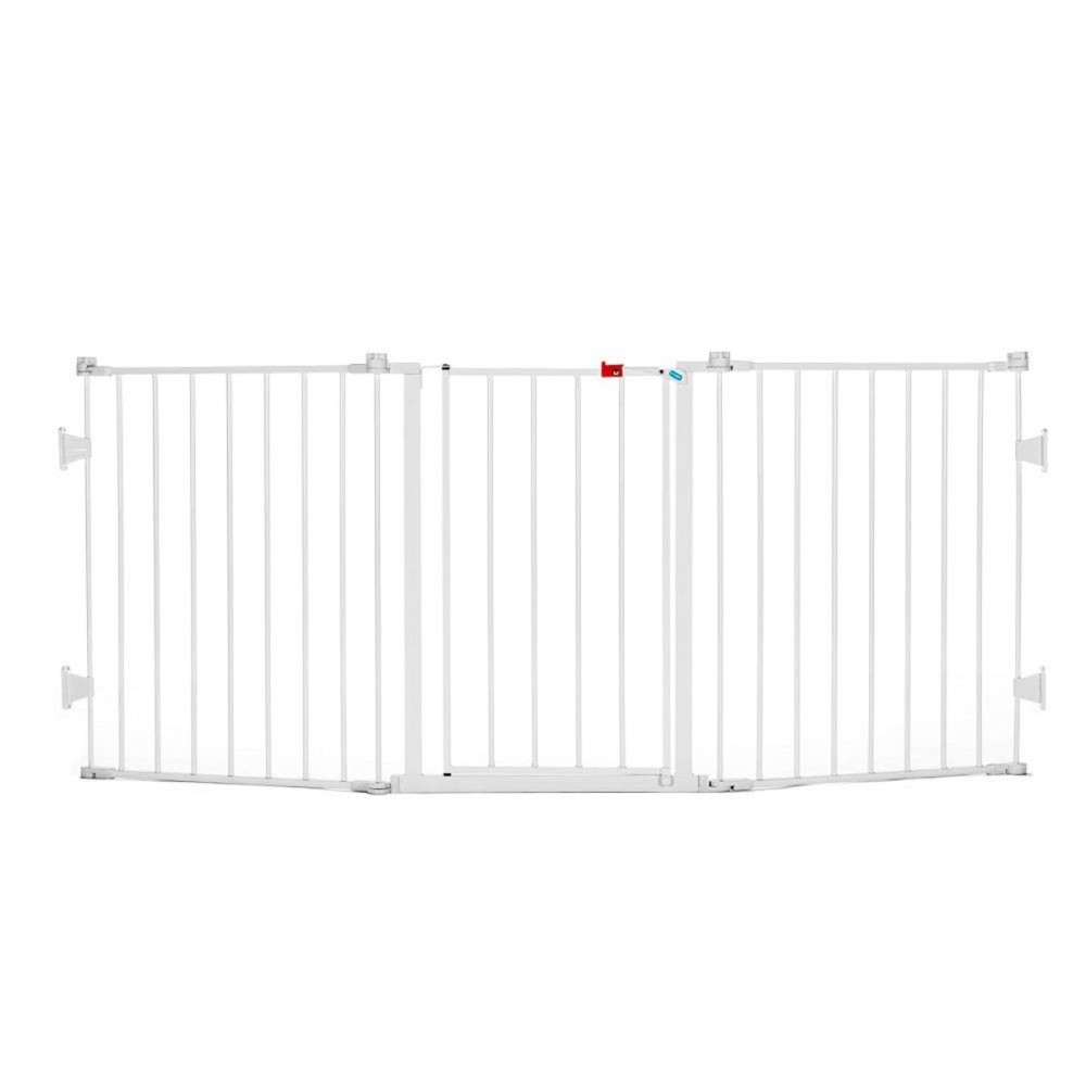 Regalo 76 Inch Super Wide Configurable Baby Gate, Includes 4 Pack of Wall Mounts and Hardware