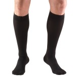 Truform 30-40 mmHg Compression Stockings for Men and Women, Knee High Length, Closed Toe, Black, 2X-Large