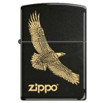 Zippo Flying Eagle Black Matte Lighter, 7793