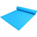 YogaAccessories 1/4 Thick High-Density Deluxe Non-Slip Exercise Pilates & Yoga Mat, Light Blue
