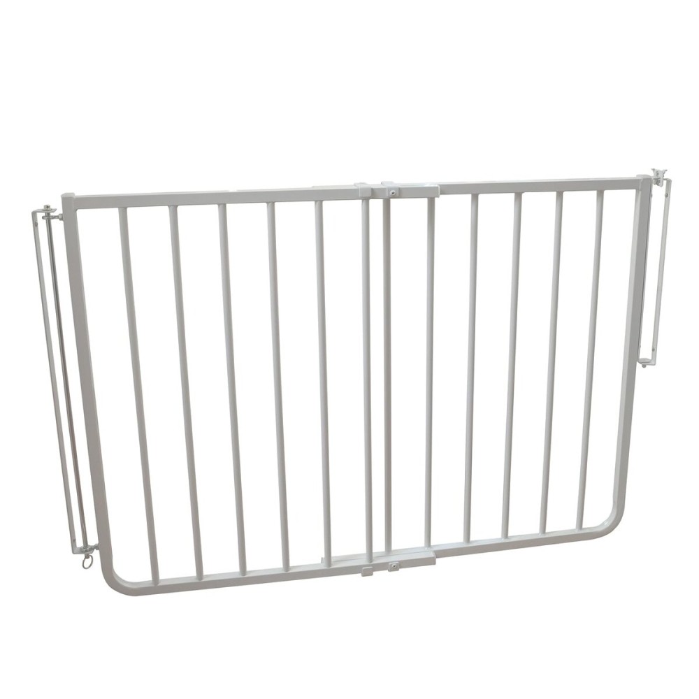 Cardinal Gates SS30 Stairway Special Baby Gate for Top of Stairs - Adjustable Indoor Dog Gate - Aluminum Metal Safety Gate for Kids & Pets - 27 to 42.5 Inches Wide - White - USA Based Company