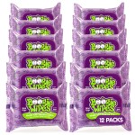 Saline Nose Wipes by Boogie, for Baby & Kids, Face, Hand & Body, FSA/HSA Eligible, Made with Vitamin E, Aloe, and Natural Saline, Grape Scent, 30 Count (Pack of 12)