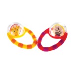 Sassy Flip & Grip Rattle | Value 2 Pack | Developmental Toy with Rattle Beads | Spinning Discs with Mirror | For Ages 3 Months and Up