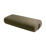 Hugger Mugger Standard Yoga Bolster - Olive - Firm Core with a Soft Surface, Rectangular Shape, Restorative Yoga, Handmade in The USA