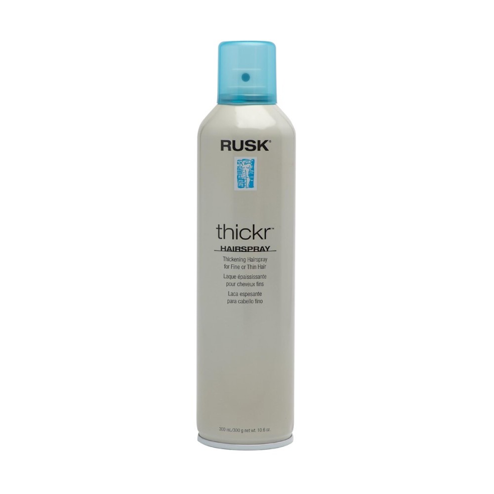 RUSK Thickening Hairspray, Delivers Powerful Texture, Extra-Hold, and Shine, UV Blockers to Protect Color-Treated or Highlighted Hair, 10.6 oz
